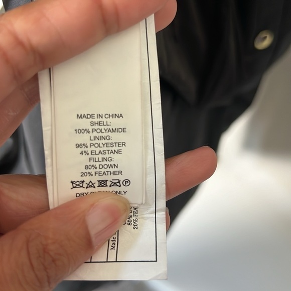 Kate Spade Peplum Puffer Jacket in Black - Picture 6 of 6